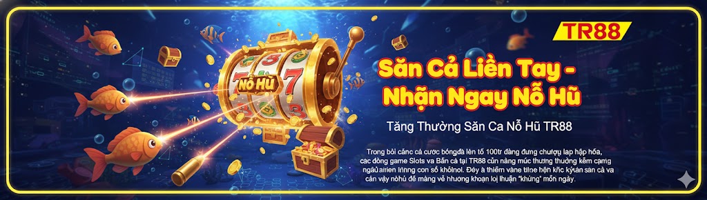 tăng thưởng săn cá nổ hũ tại tr88